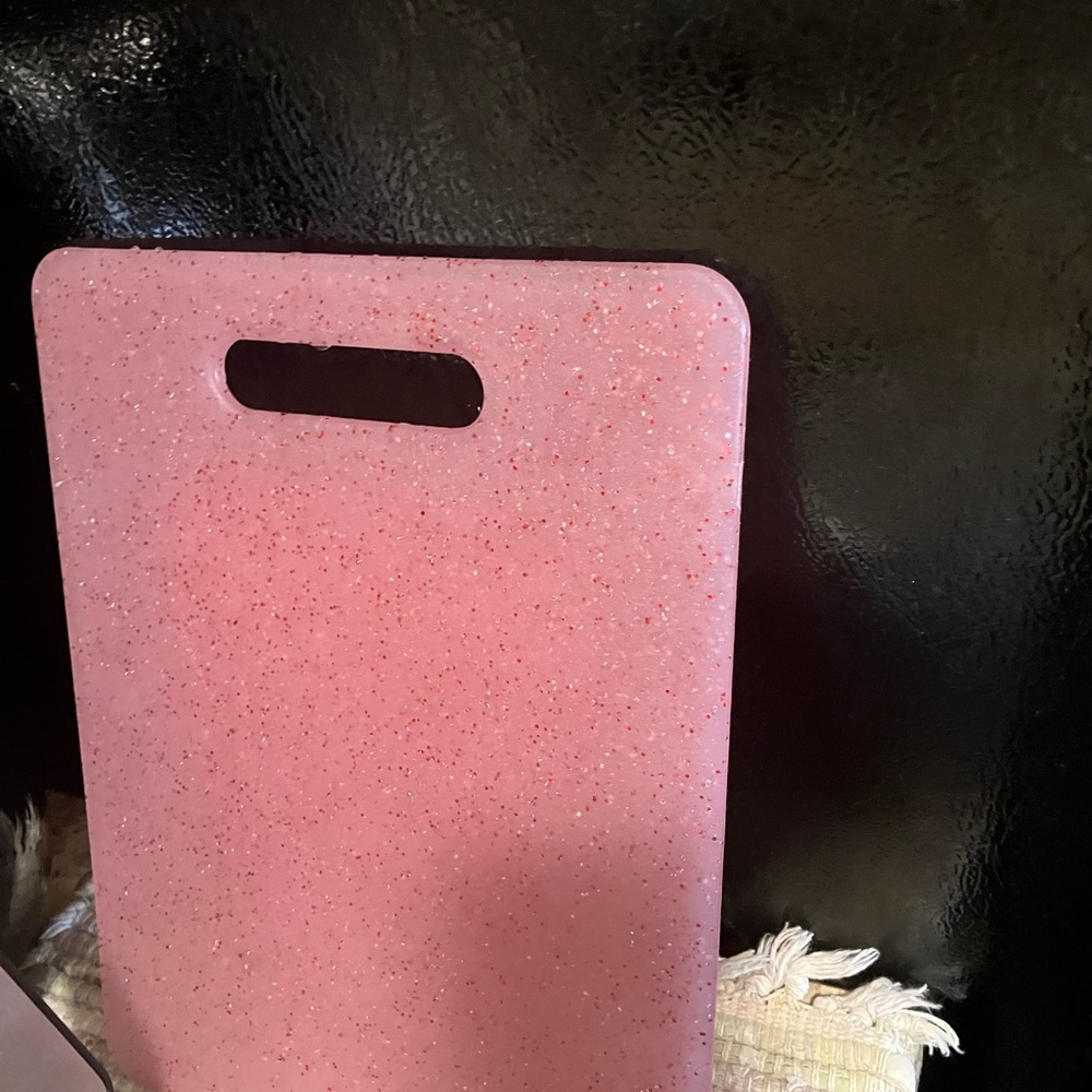 Pink Glitter Cutting Board